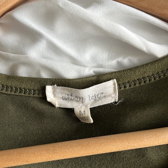 Olive green T-shirt dress - Picture 3 of 5